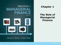 The role of managerial finance. (Chapter 1)