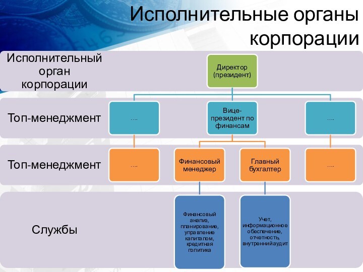 Исполнительные органы корпорации