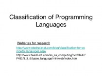 High and low level programming languages