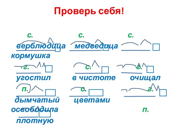 Проверь себя!
   с.       с.