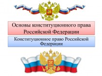 Основы конституционного права Российской Федерации
