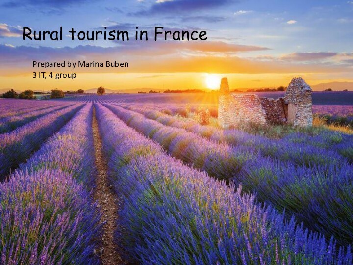 Rural tourism in France