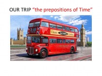 The prepositions of time
