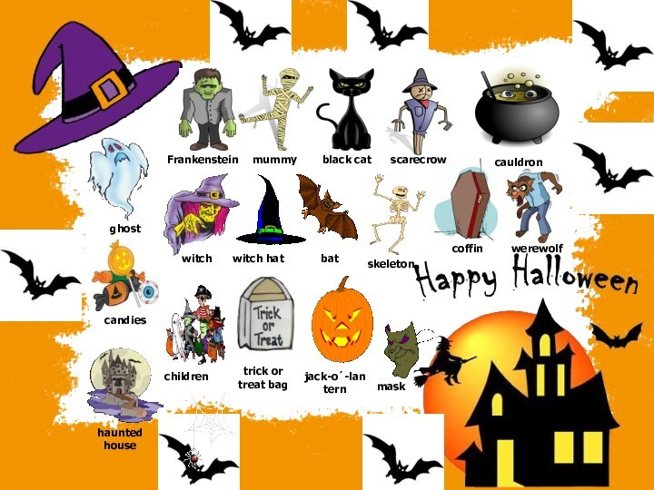 Halloween - animated presentation (vocabulary)
