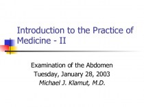 Introduction to the Practice of Medicine - II