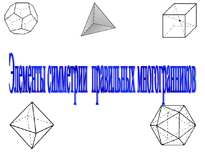 Элементы симметрии правильных многогранников презентация 10 класс атанасян