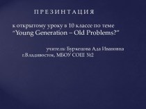 Young people and problems