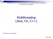 Multithreading (Java, C#, C++)