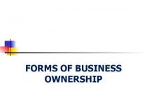 Forms of business. Ownership