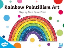 Rainbow Art Pointillism