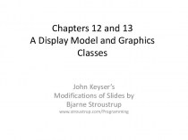 A Display Model and Graphics Classes