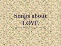 Songs about love