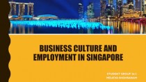 Business culture and Employment in Singapore