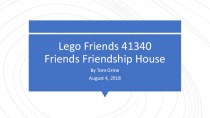 Lego Friends 41340. Friends Friendship House