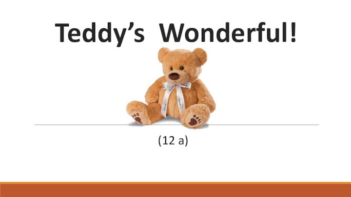 Teddy's wonderful