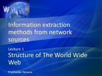 Information extraction methods from network sources
