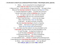 Do the test to check if you understand Present Tenses + Past Simple (active, passive)
