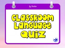 Classroom language quiz