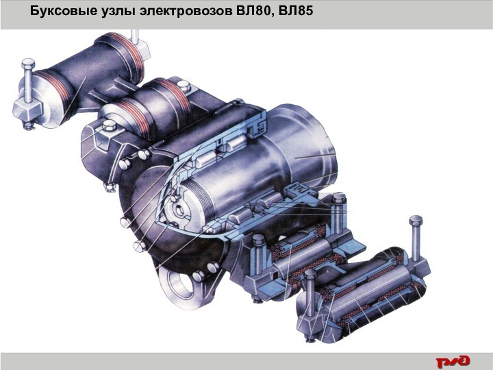 Узлы локомотива. Буксовый узел вл80с. Буксовый узел электровоза вл85. Букса электровоза вл80с. Буксовый узел тепловоза.
