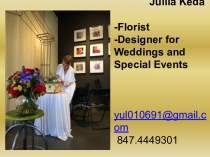 Designer for Weddings and Special Events