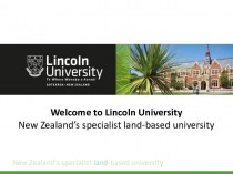 Welcome to Lincoln University New Zealand’s, specialist land-based university