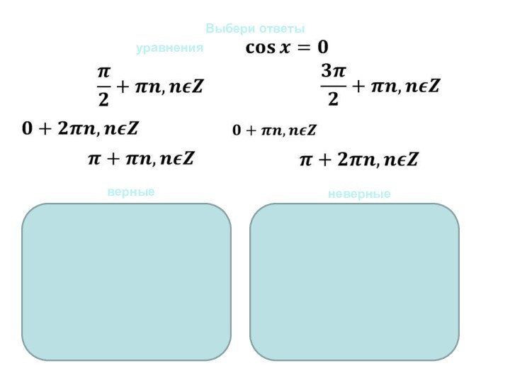 Уравнение sinx=0. Cosx 0 формула. Уравнение cosx=0. Конспект урока уравнение cosx a.