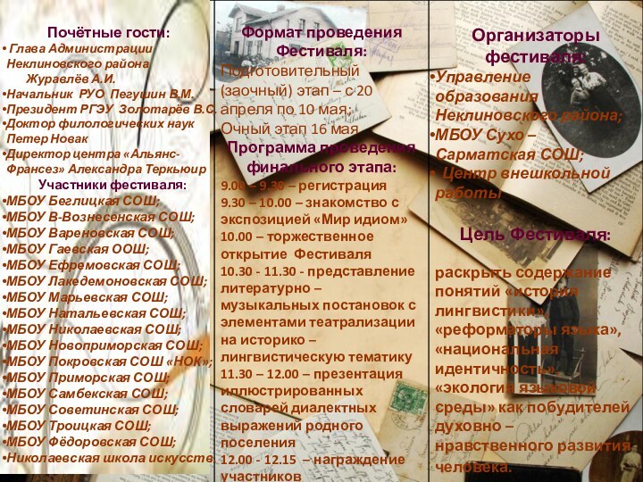 фестиваль русского языка Язык есть исповедь народа